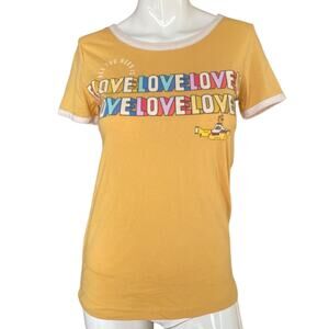 The Beatles All You Need Is Love Yellow Submarine Top XS